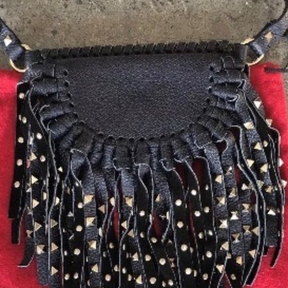 Authentic VALENTINO Rock Stud Fringe Belt Bag - Picture 8 of 8